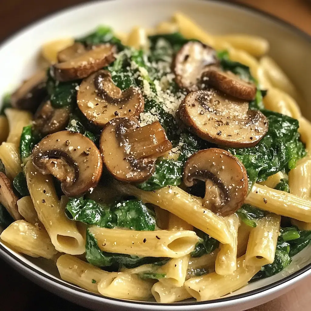 Spinach and Mushroom Pasta