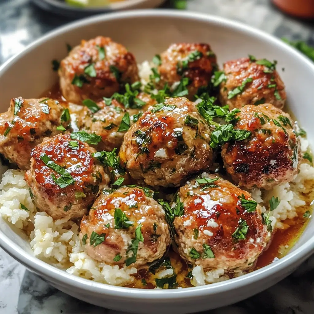 The BEST Greek Chicken Meatballs