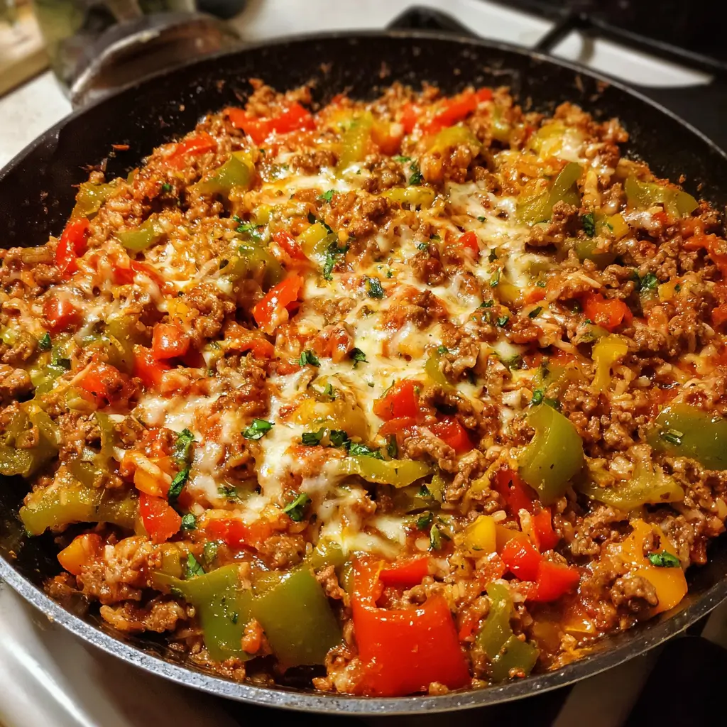 Unstuffed Peppers Skillet