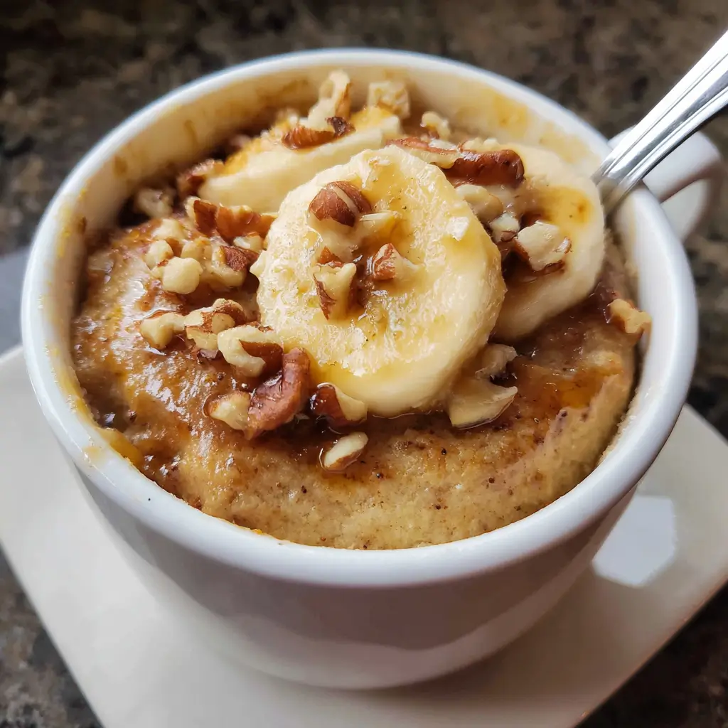 Banana Nut Mug Cake