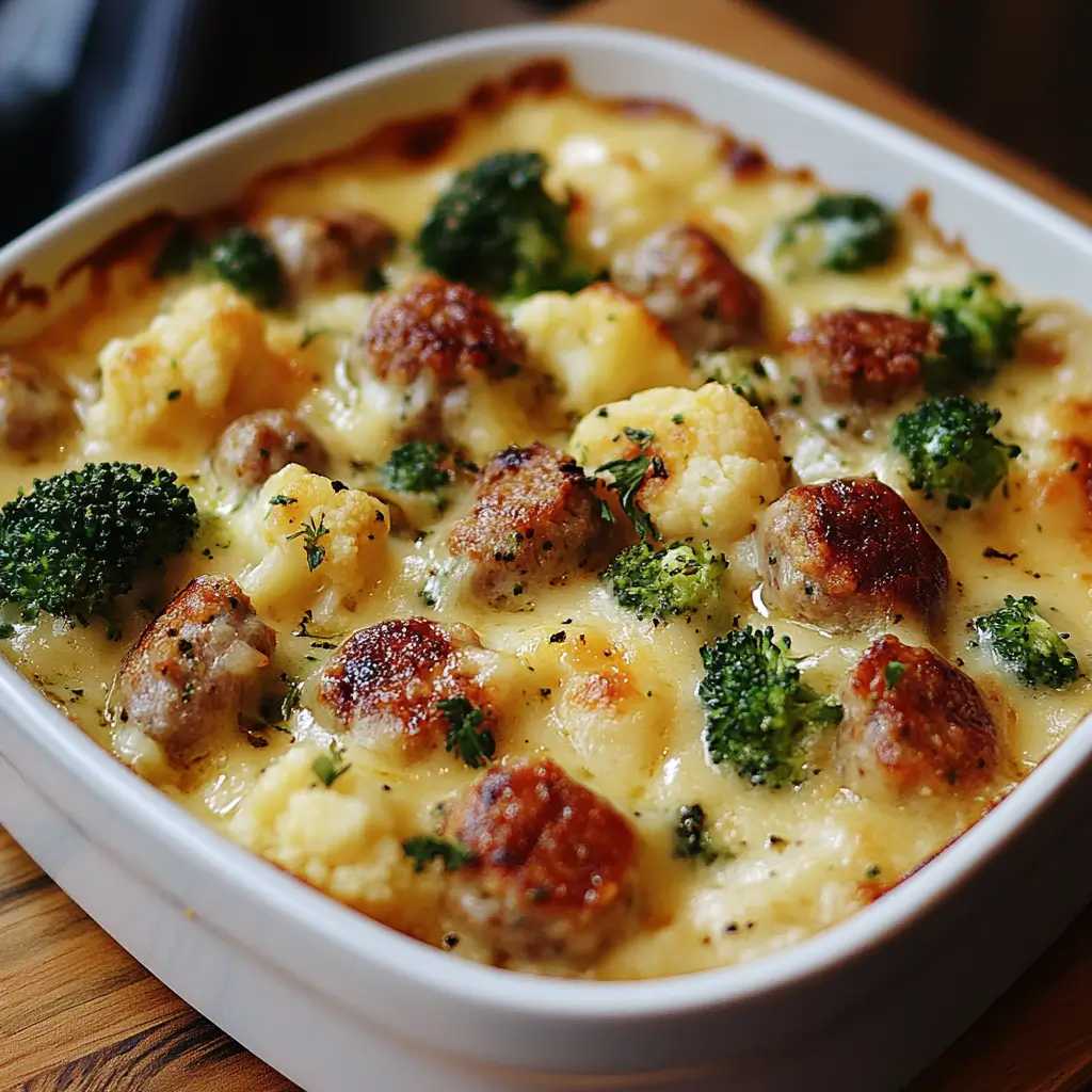 Broccoli Cauliflower Cheese Sausage