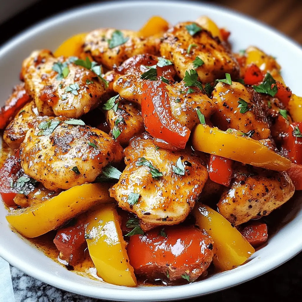 Cajun Chicken with Bell Peppers