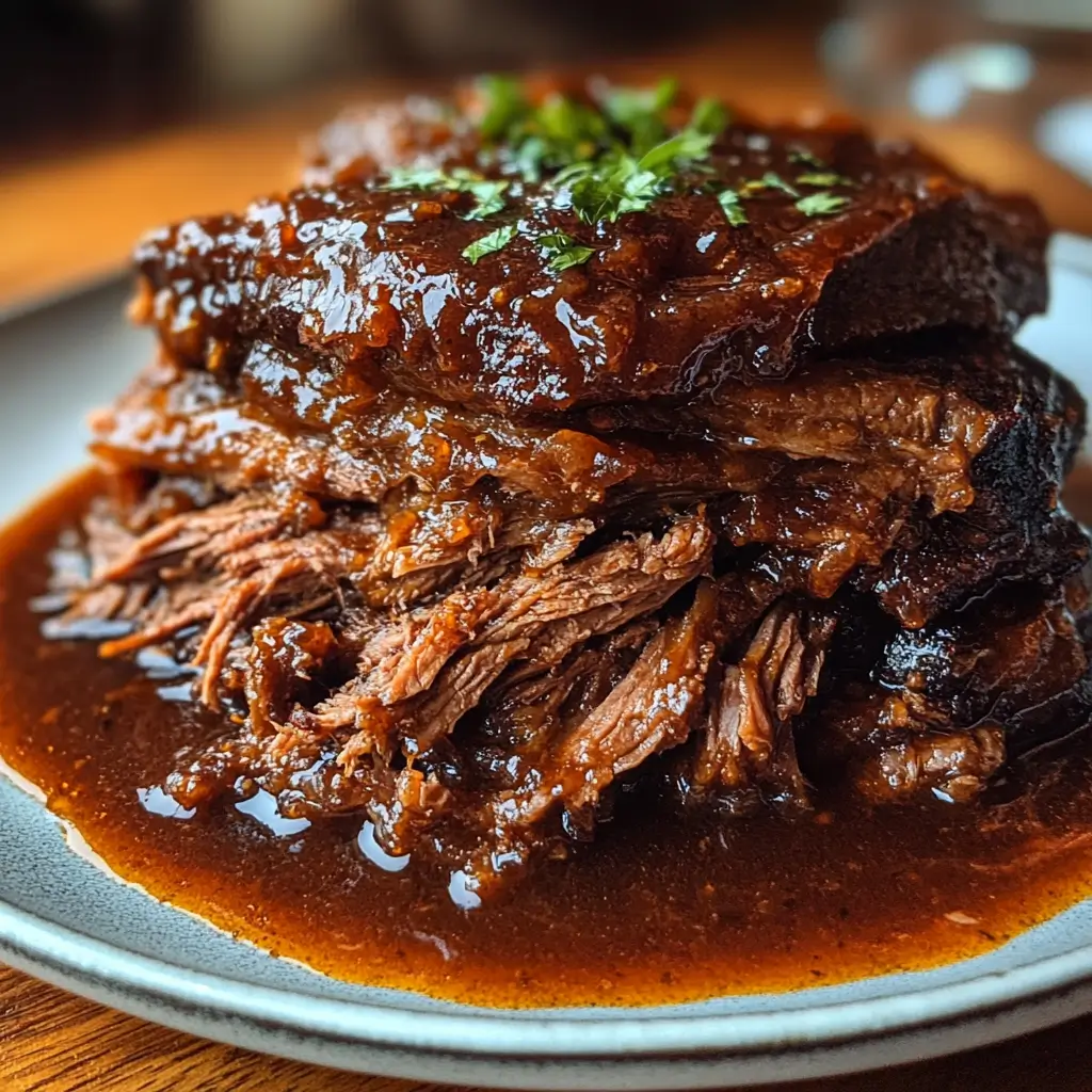 Caramelized Pulled Beef Brisket