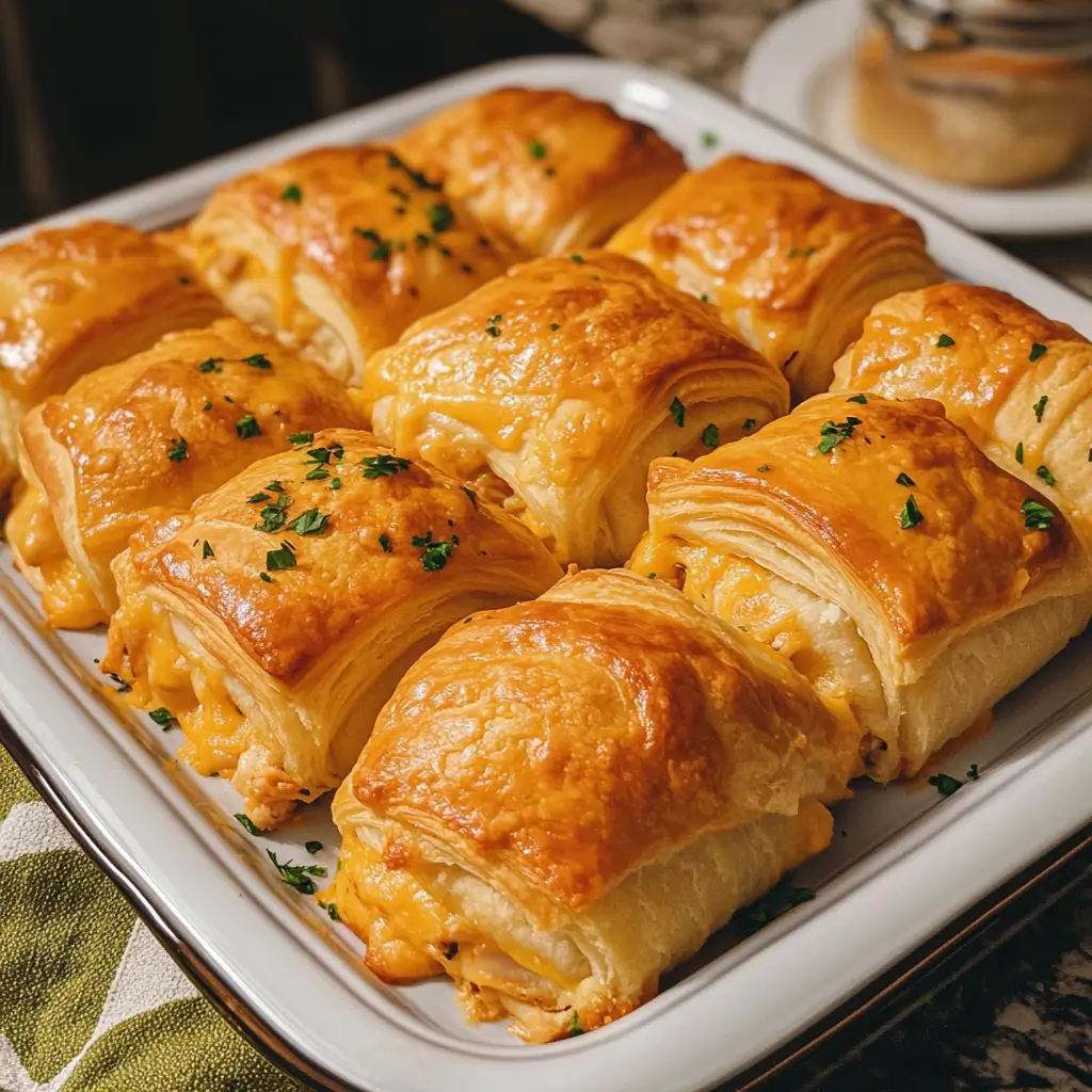 Cheesy Chicken Crescent Rolls