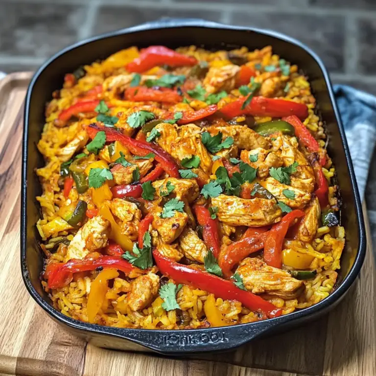 Chicken Fajita Rice Bake