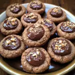 Chocolate Hazelnut Thumbprint Cookies