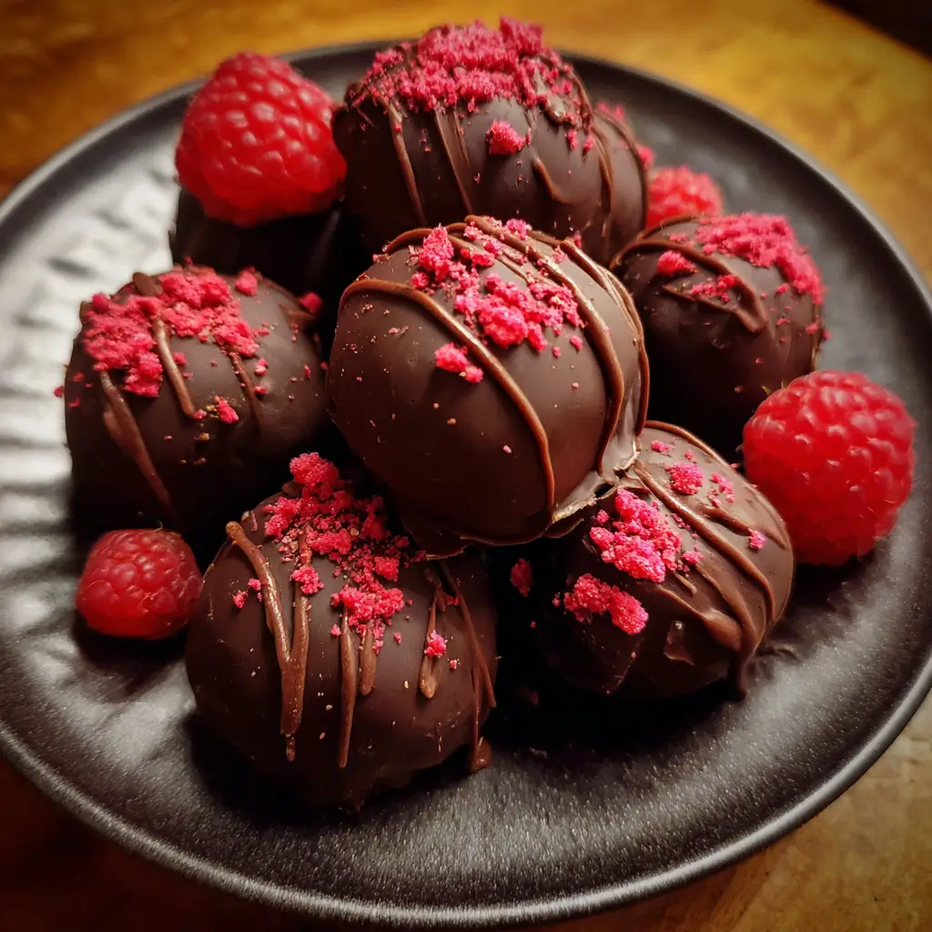 Chocolate Raspberry Truffles