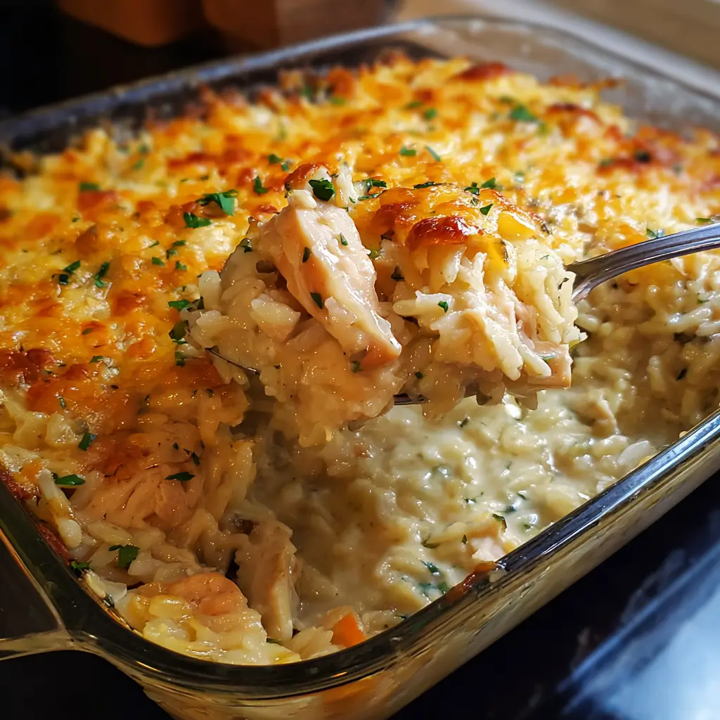 Creamy Chicken & Rice Casserole