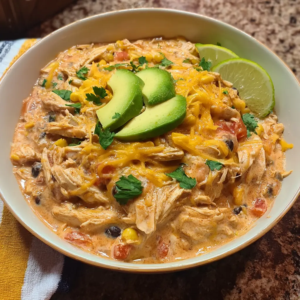 Creamy Slow Cooker Fiesta Chicken Recipe