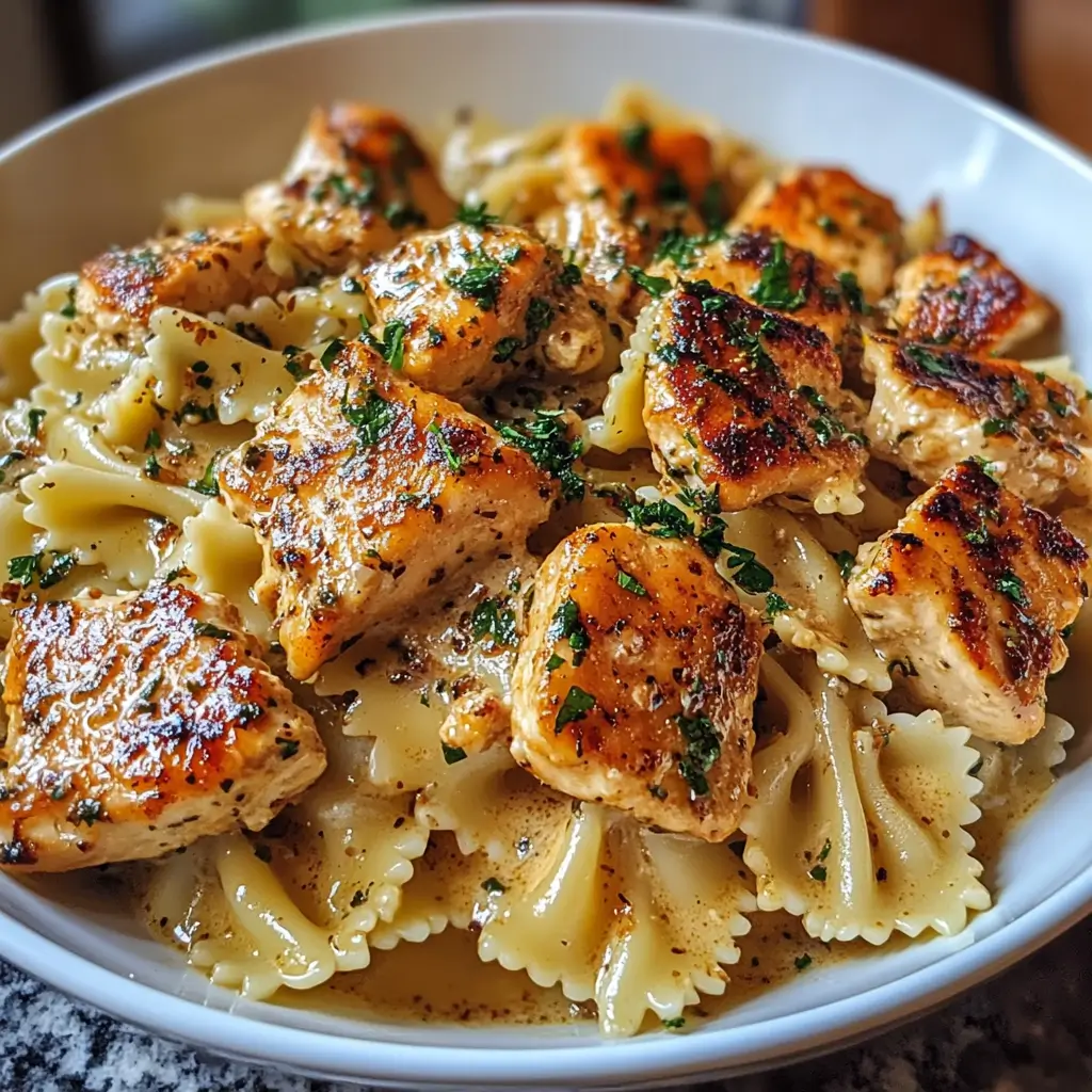 Garlic Butter Chicken Bowties