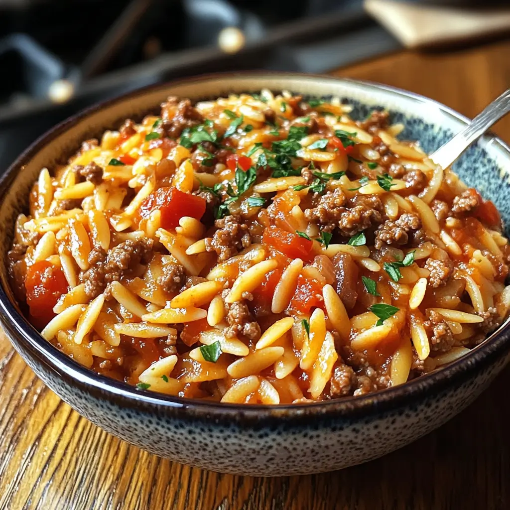 Ground Beef Orzo Recipe