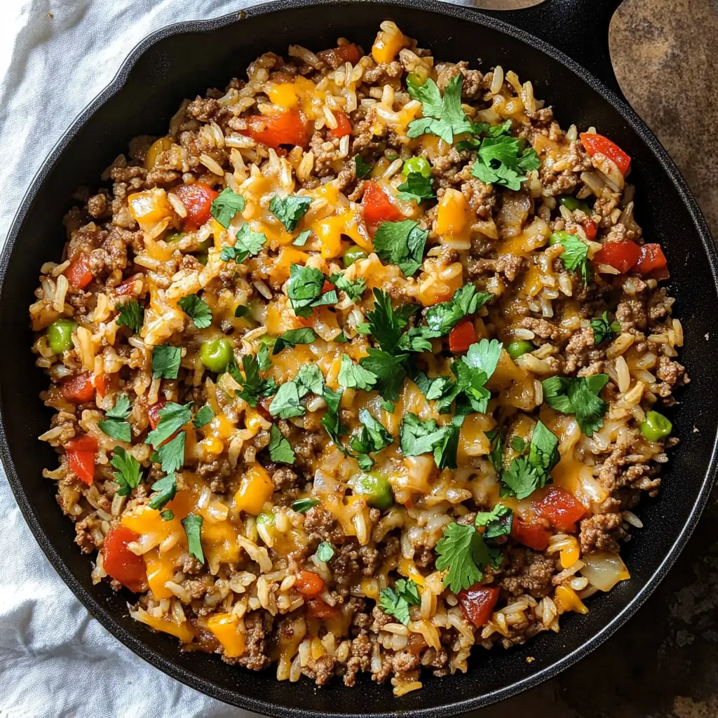Ground Turkey and Rice Skillet