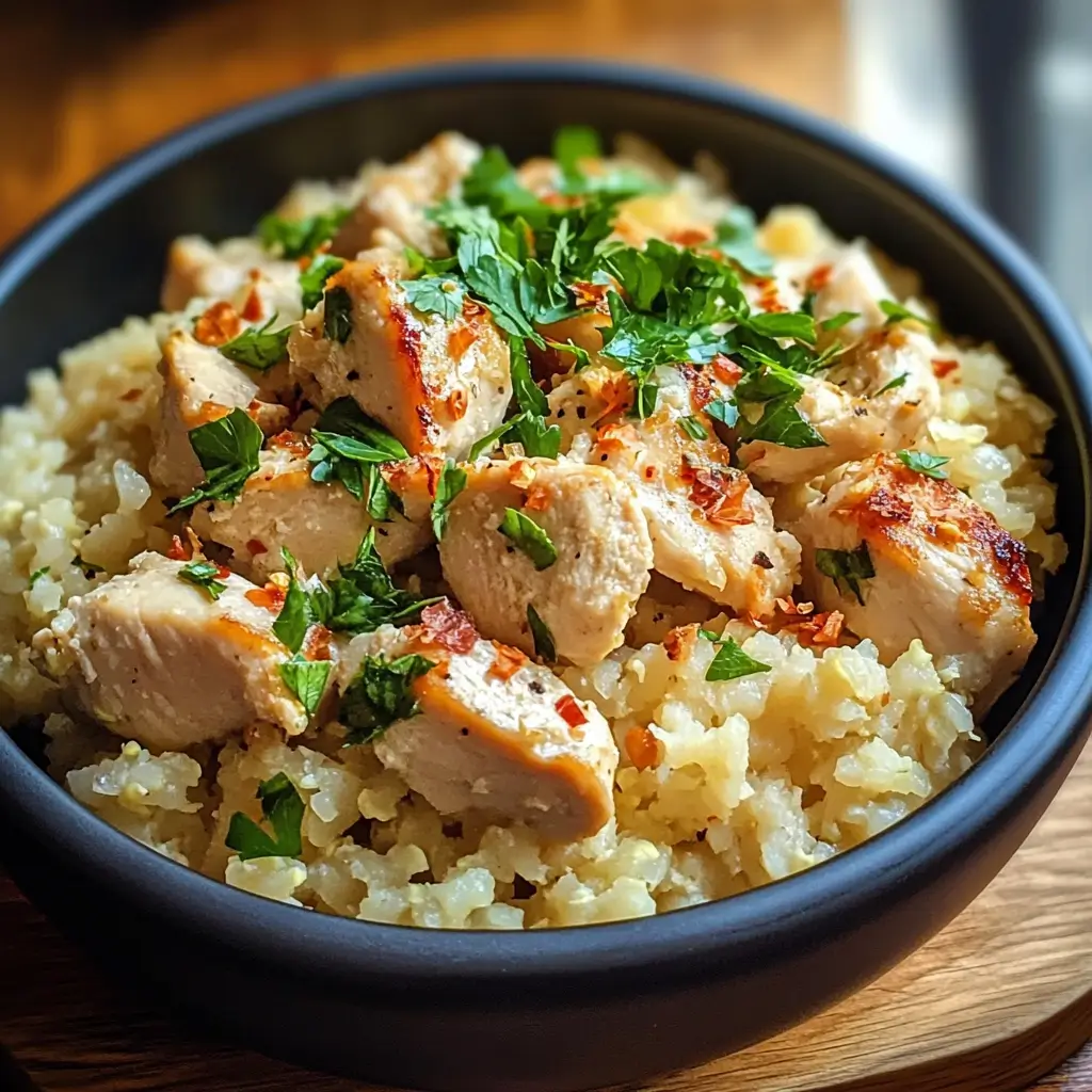 Healthy Chicken Cauliflower Rice