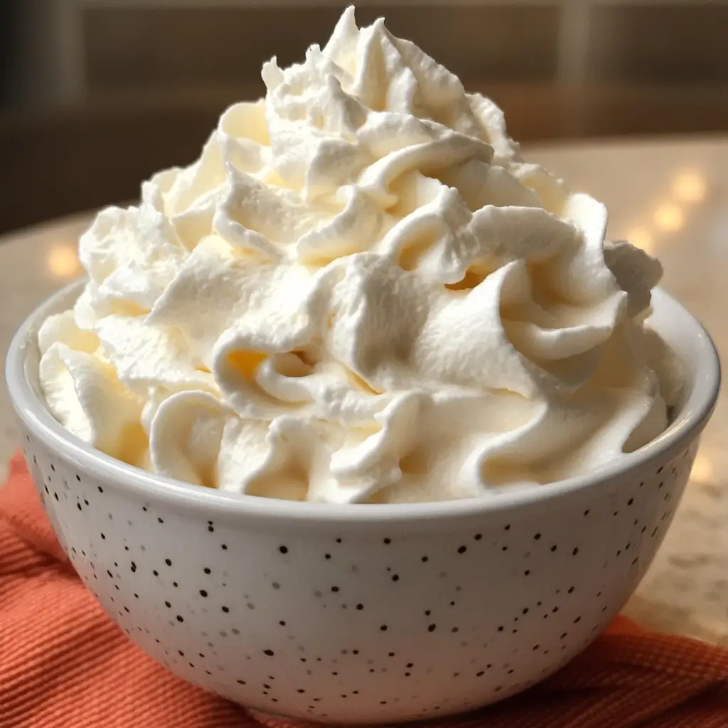 Homemade Vanilla Whipped Cream Recipe
