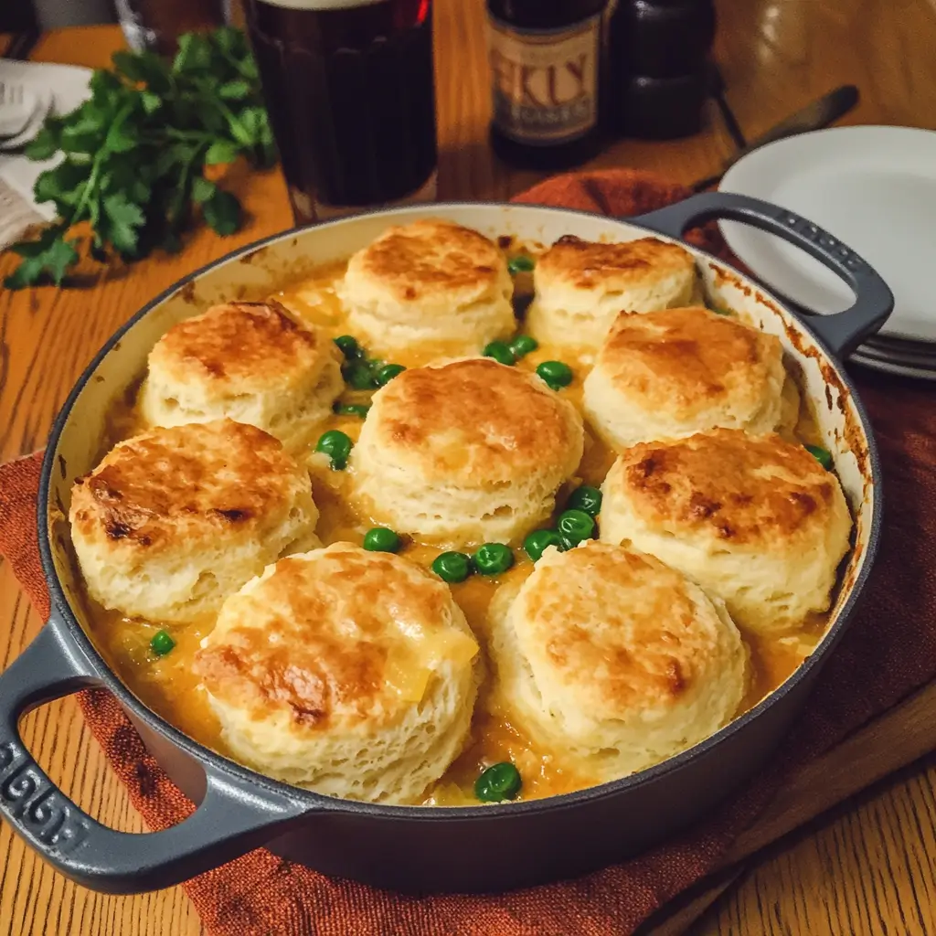 Homestyle Chicken and Biscuits