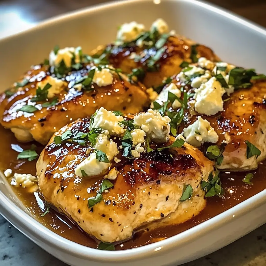 Hot Honey Feta Chicken Dish