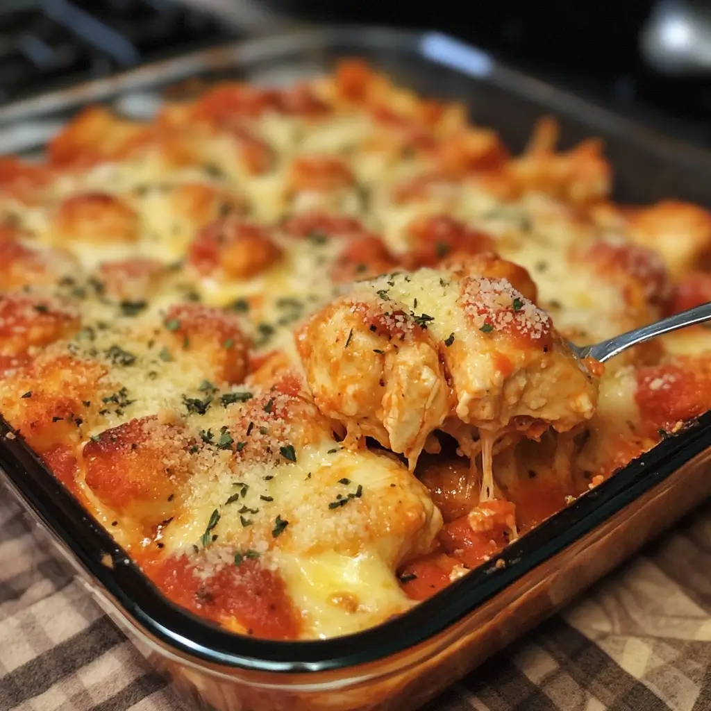 Lazy Chicken Parmesan Bake