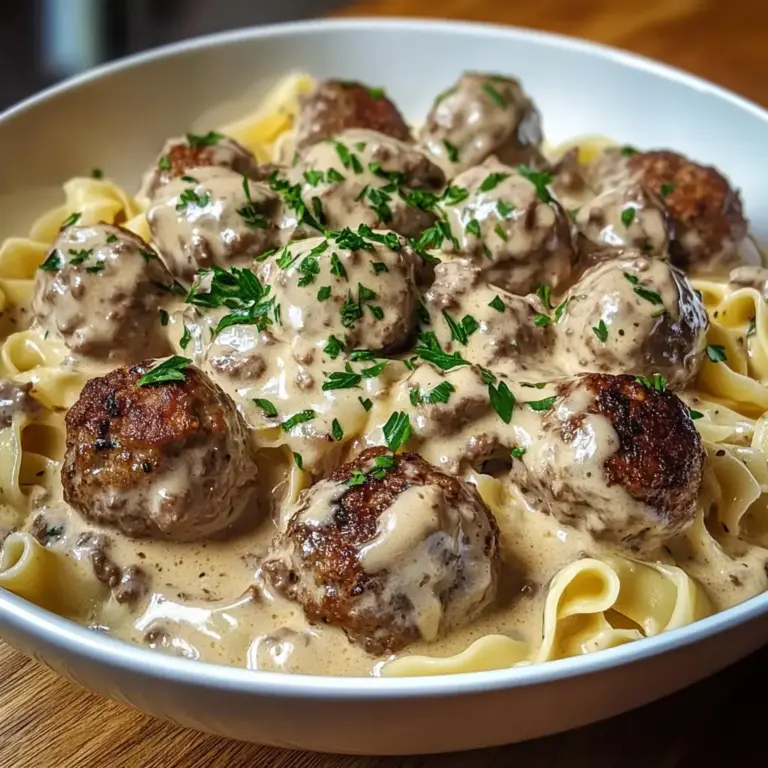 Meatball Stroganoff Dreamy Cream Sauce