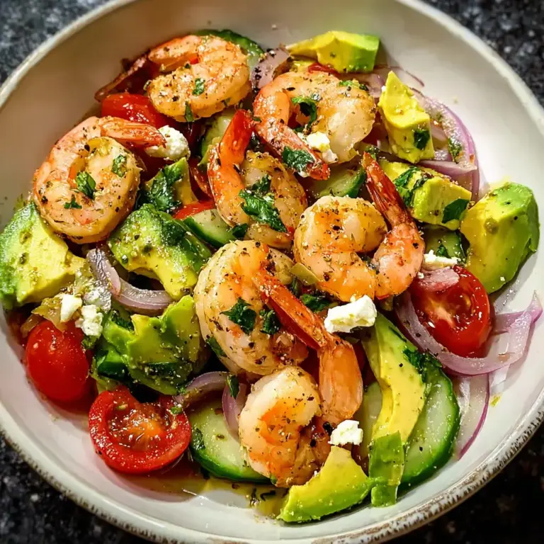 Mediterranean Shrimp and Avocado Salad