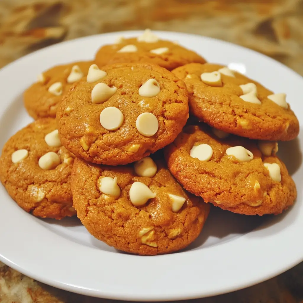 Pumpkin White Chocolate Chip Cookies