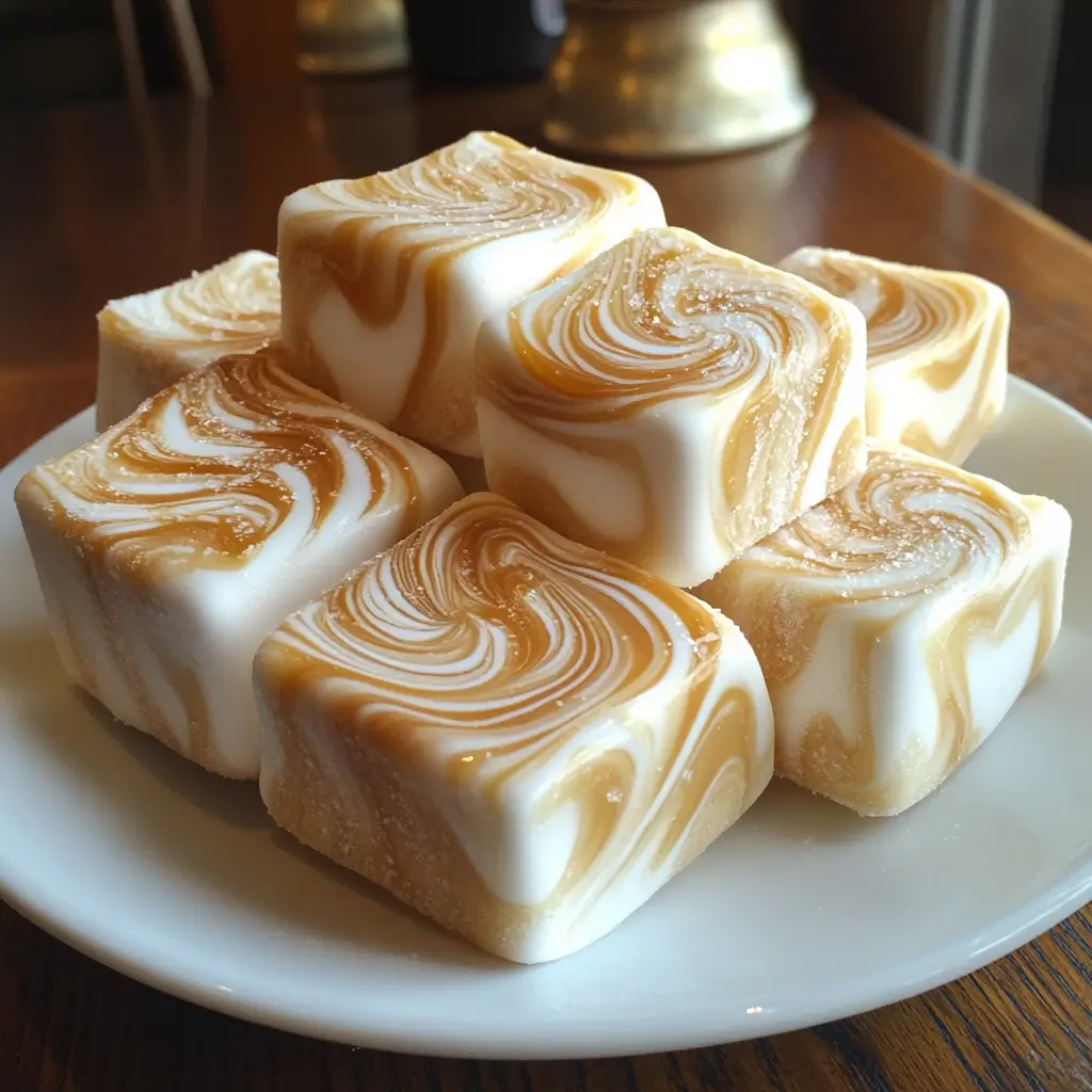 Salted Caramel Swirl Marshmallows