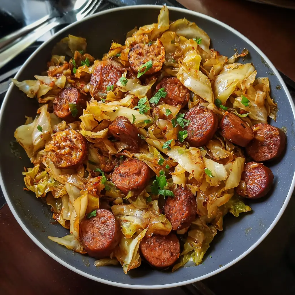 Sausage and Cabbage Stir Fry