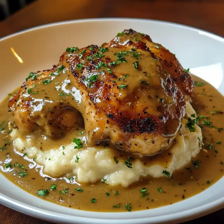 Smothered Chicken Thighs Gravy
