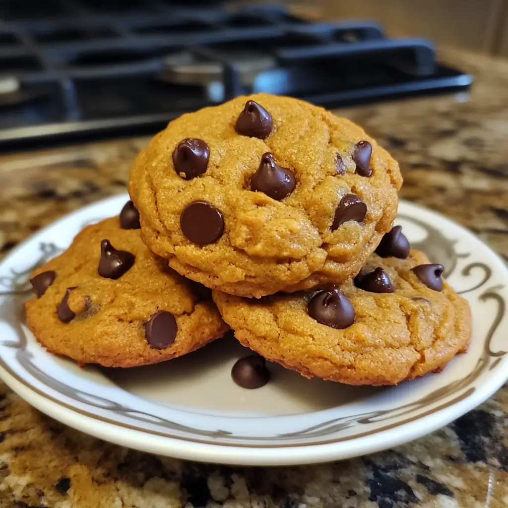 Soft Pumpkin Chocolate Chip Cookies