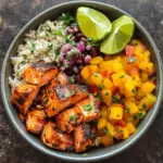 Southwest Salmon Rice Bowls