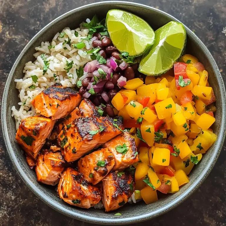 Southwest Salmon Rice Bowls