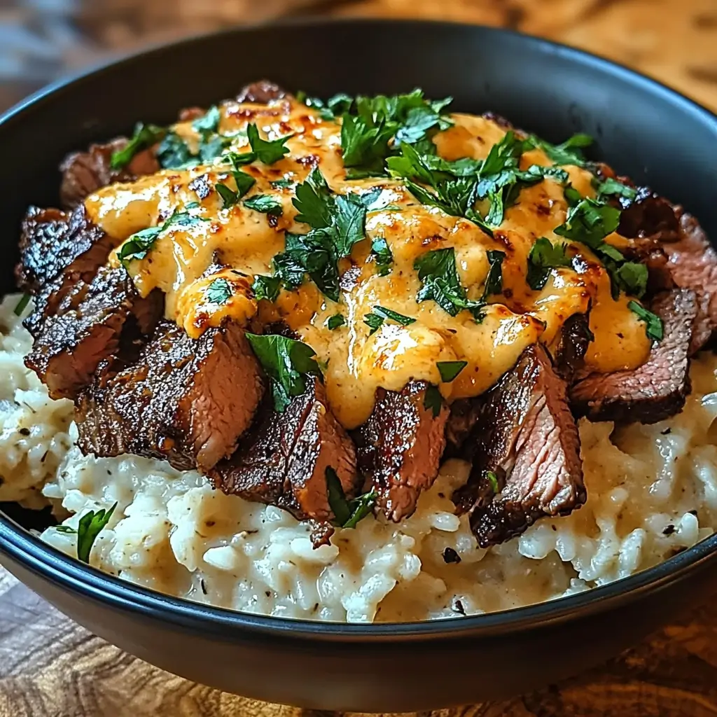 Steak and Queso Rice