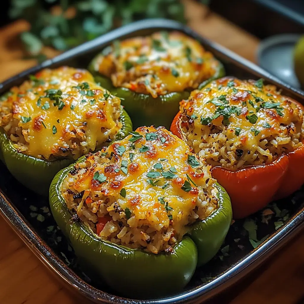 Stuffed Bell Peppers with Rice
