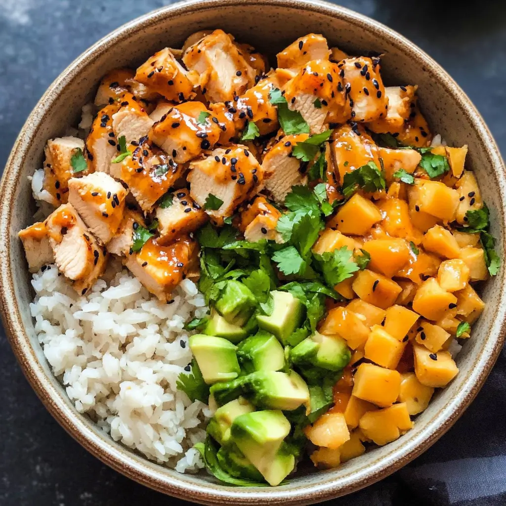 Thai Peanut Chicken Bowls