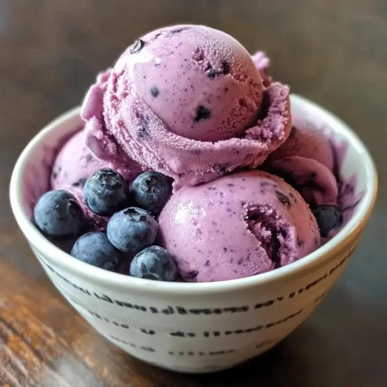Vegan Blueberry Ice Cream