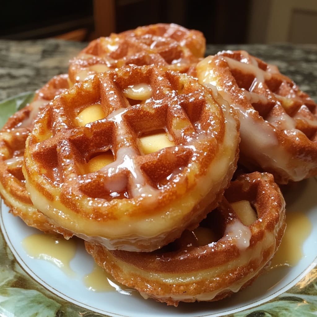 Apple Fritter Waffle Donuts Recipe
