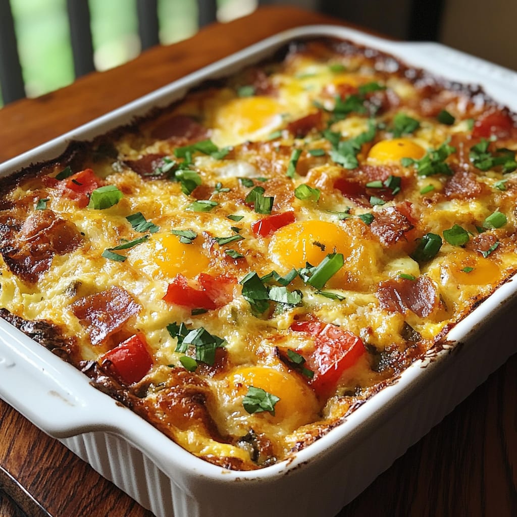 Baked Egg Casserole Breakfast Recipe