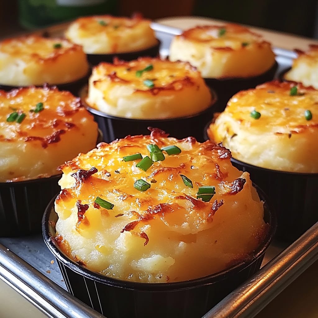 Cheesy Mashed Potato Puffs
