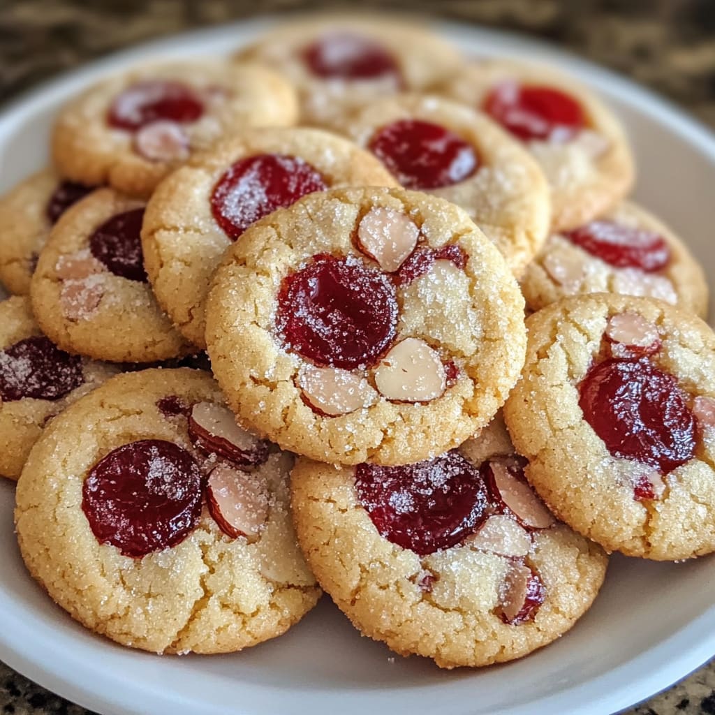 Cherry Almond Amish Sugar Cookies