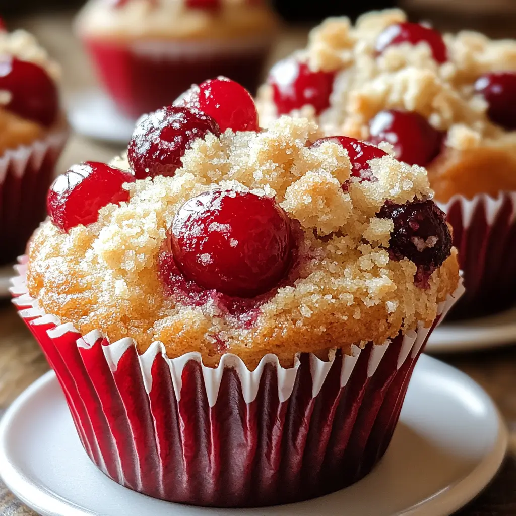 Cherry Cobbler Muffins
