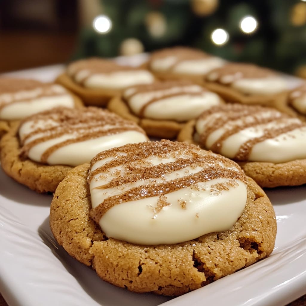 Chewy Maple Cinnamon Cookies with White Chocolate