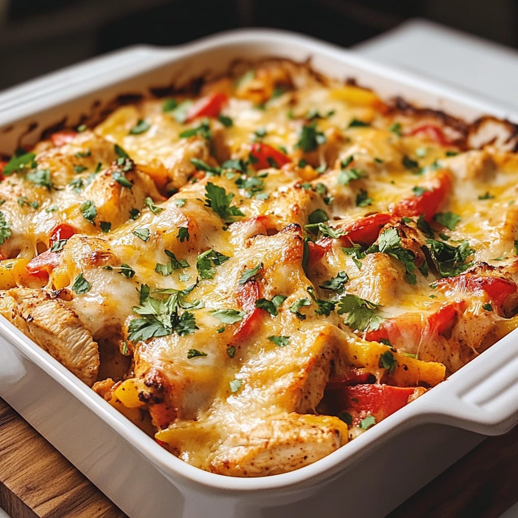 Chicken Fajita Casserole Recipe
