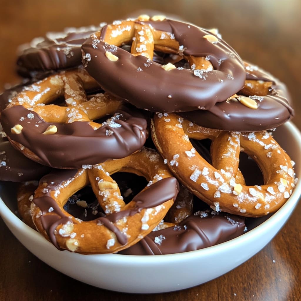 Chocolate Dipped Peanut Butter Pretzels