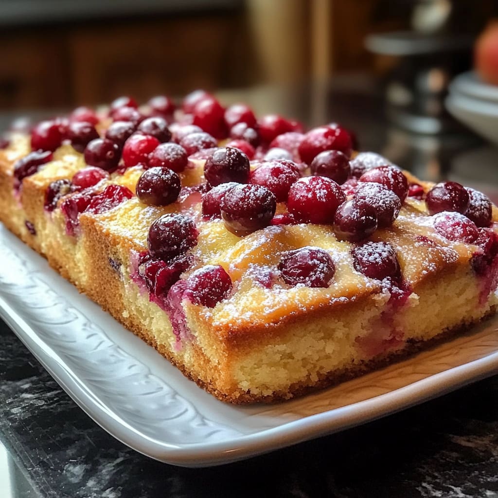 Cranberry Orange Breakfast Cake Recipe