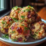 Cranberry and Turkey Stuffing Balls