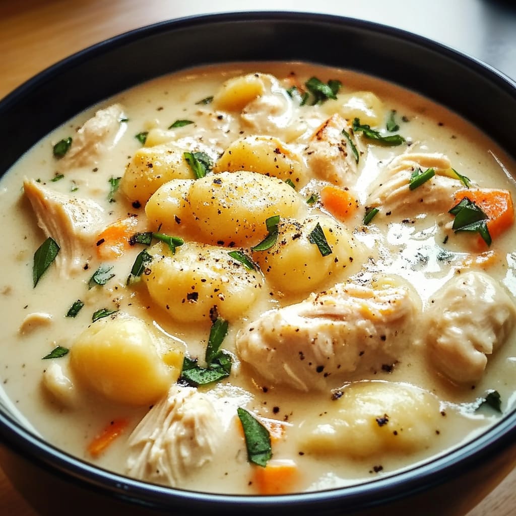 Creamy Chicken Gnocchi Slow Cooker