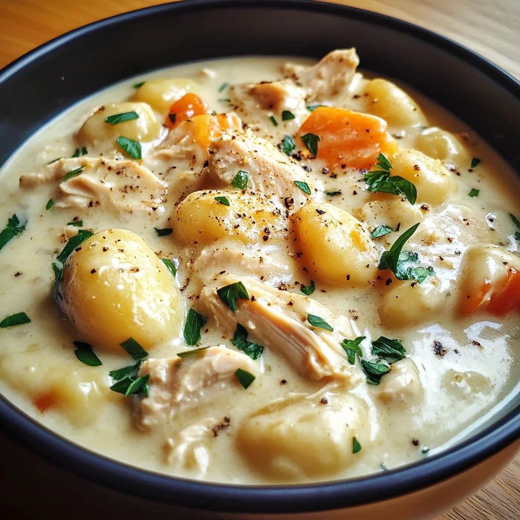 Creamy Chicken Gnocchi Slow Cooker