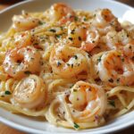 Creamy Garlic Shrimp Pasta