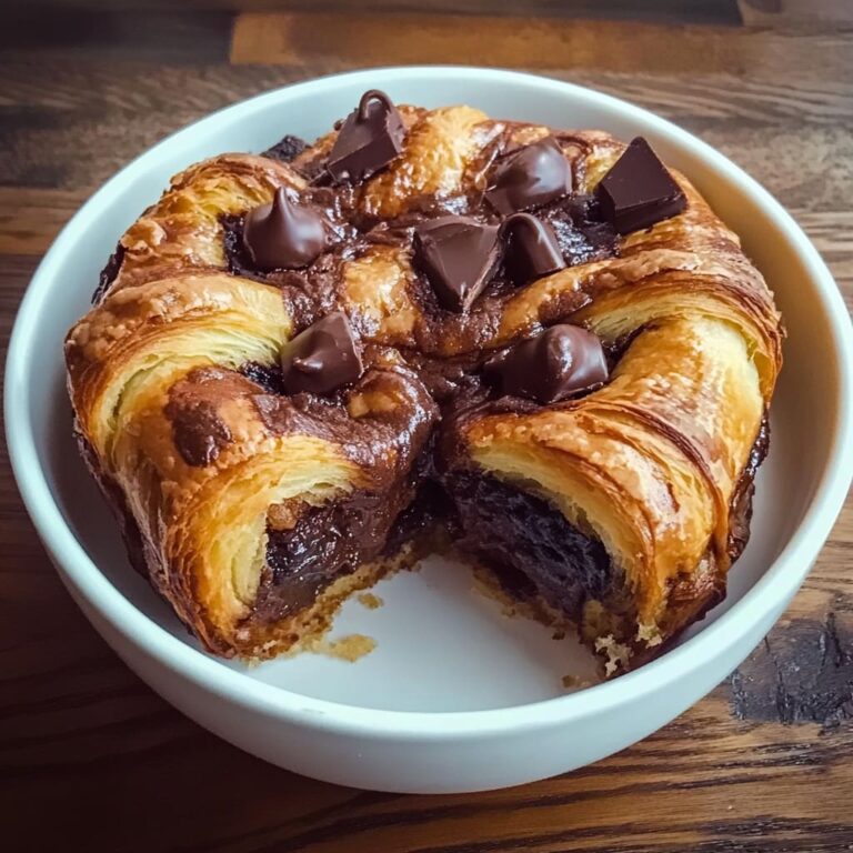 Decadent Chocolate Croissant Breakfast Bake