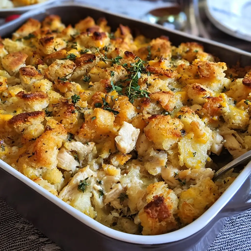 Chicken and Stuffing Casserole