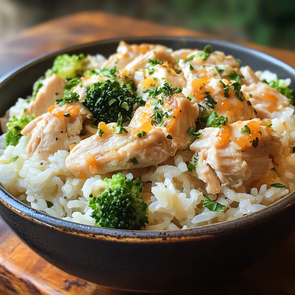 Easy Crockpot Chicken Rice